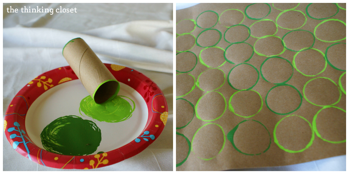 Valentine's Day Wrapping Paper DIY - It All Started With Paint