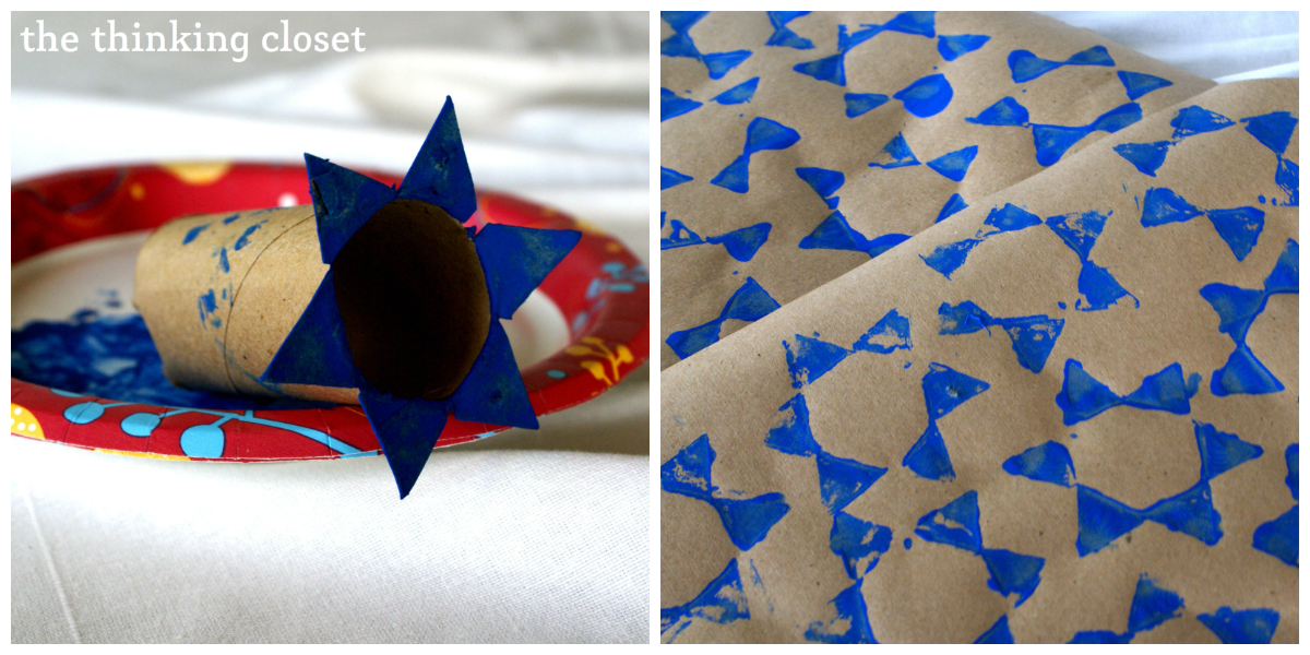 DIY Wrapping Paper Tutorial via The Thinking Closet